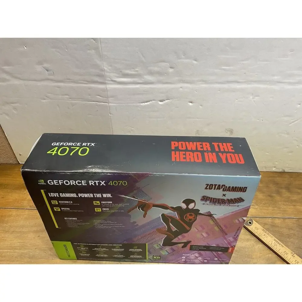 ZOTAC NVIDIA GeForce RTX 4070 GAMING AMP AIRO GPU Spiderman Bundle 12GB GDDR6X